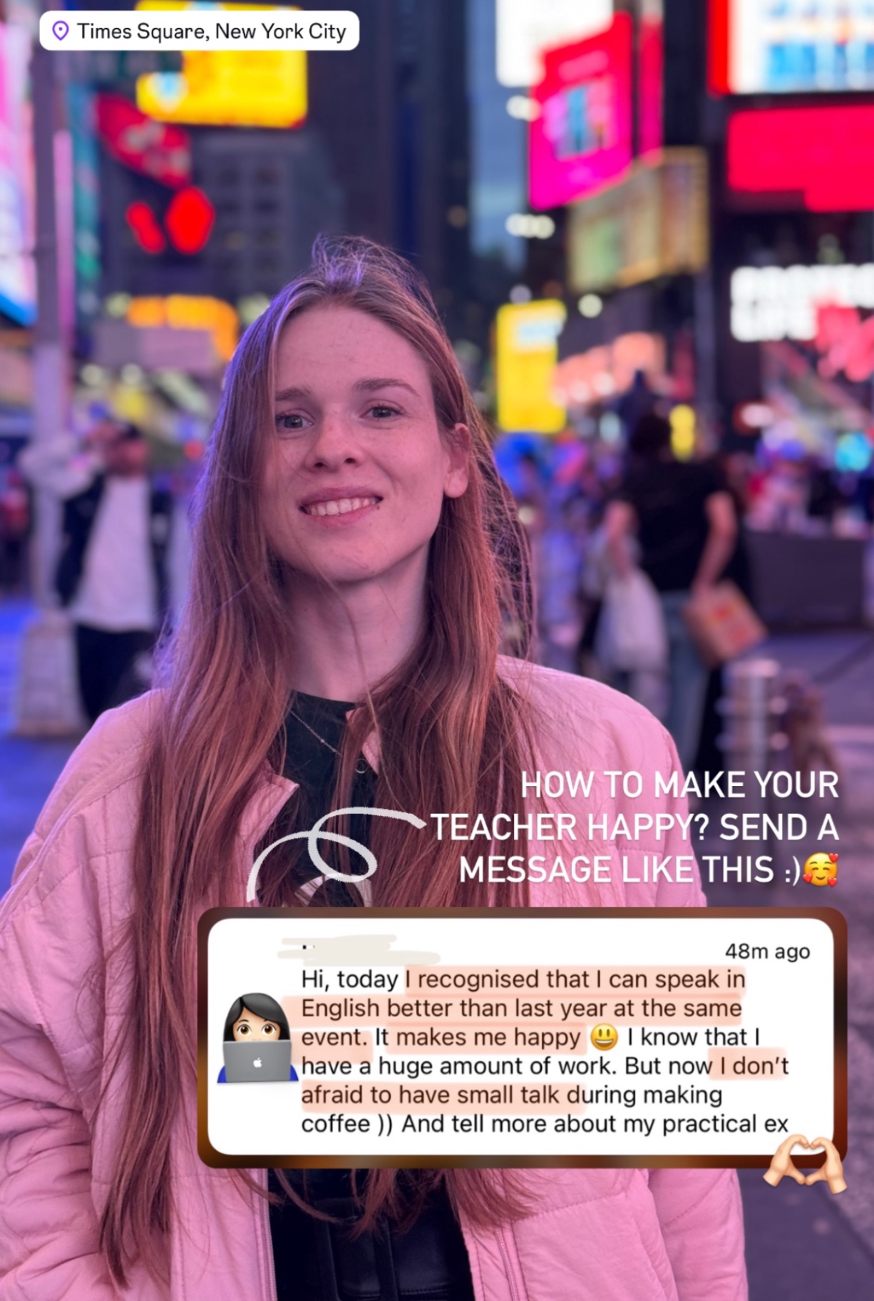 I can speak English better than last year — feedback від студентки