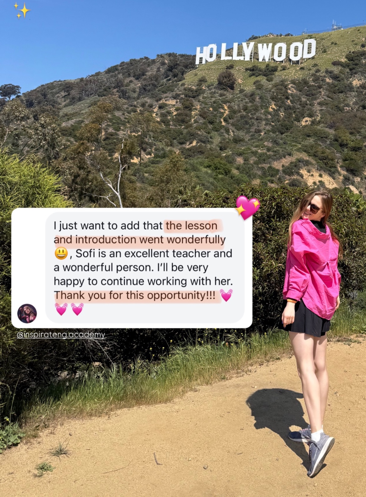 Sofi is an excellent teacher and a wonderful person